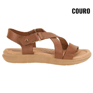 Sandalia Papete Pegada Couro Feminina