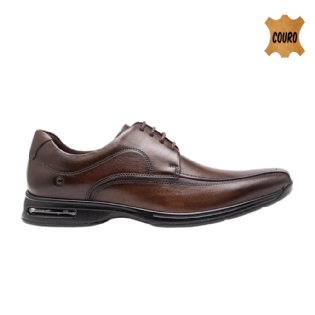 Sapato Democrata Couro Cadarço