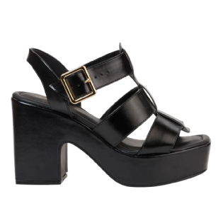 Sandalia Bebece Plataforma Meia Pata