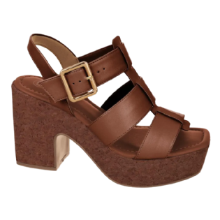 Sandalia Bebece Plataforma Meia Pata